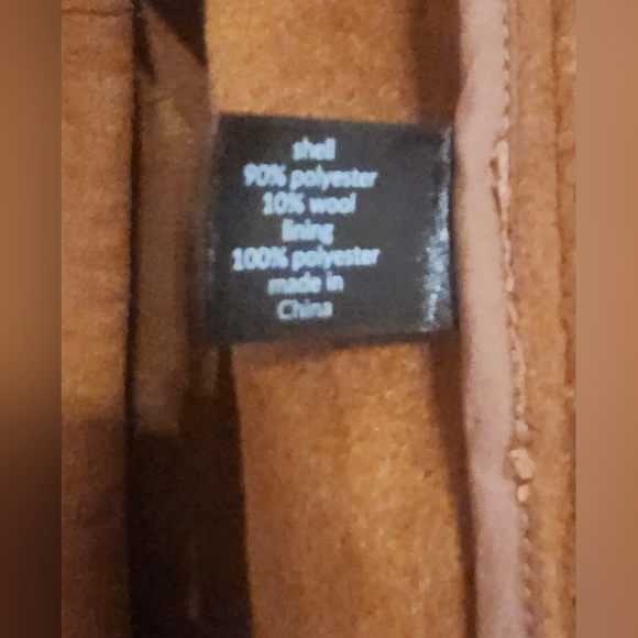 Shawl-Lapel Wool Blend Open-Front Coat "Sold Out" - Picture 12 of 16